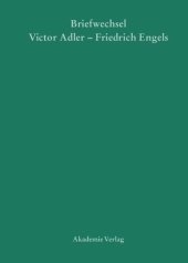 book Victor Adler / Friedrich Engels, Briefwechsel