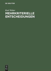 book Mehrkriterielle Entscheidungen