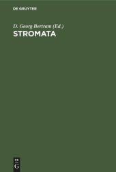 book Stromata: Festgabe des Akademisch-theologischen Vereins zu Giessen im Schmalkaldener Kartell anlässlich seines 50. Stiftungstages