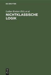 book Nichtklassische Logik: Eine Einführung