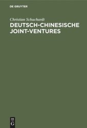 book Deutsch-chinesische Joint-ventures: Erfolg und Partnerbeziehung