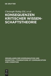 book Konsequenzen kritischer Wissenschaftstheorie