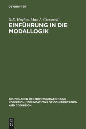 book Einführung in die Modallogik