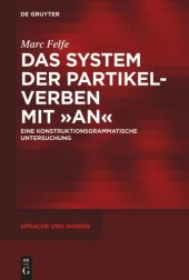 book Das System der Partikelverben mit „an“: Eine konstruktionsgrammatische Untersuchung