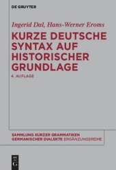 book Kurze deutsche Syntax auf historischer Grundlage