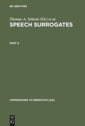 book Speech Surrogates: Part 2