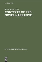 book Contexts of Pre-Novel Narrative: The European Tradition