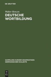 book Deutsche Wortbildung