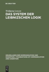 book Das System der Leibnizschen Logik