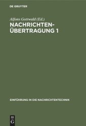 book Nachrichtenübertragung 1: System- und Informationstheorie