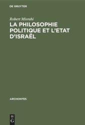 book La philosophie politique et l’Etat d’Israël