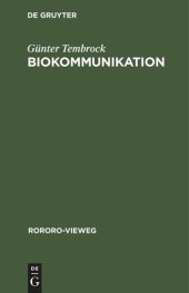 book Biokommunikation: Informationsübertragung im biologischen Bereich