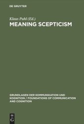 book Meaning Scepticism