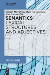 book Semantics - Lexical Structures and Adjectives