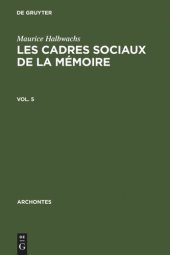 book Les cadres sociaux de la mémoire