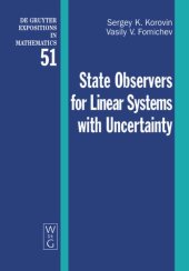 book State Observers for Linear Systems with Uncertainty