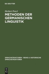 book Methoden der germanischen Linguistik