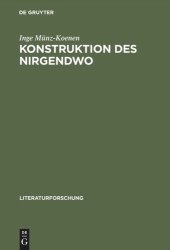 book Konstruktion des Nirgendwo: Die Diskursivität des Utopischen bei Bloch, Adorno, Habermas