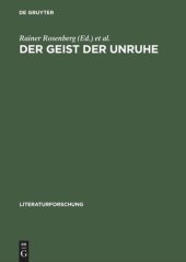 book Der Geist der Unruhe: 1968 im Vergleich. Wissenschaft – Literatur – Medien