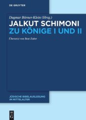 book Jalkut Schimoni: Jalkut Schimoni zu Könige I und II