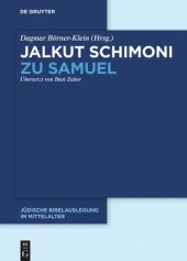 book Jalkut Schimoni: Jalkut Schimoni zu Samuel