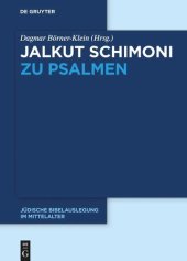 book Jalkut Schimoni: Jalkut Schimoni zu den Psalmen