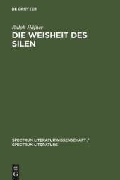 book Die Weisheit des Silen: Heinrich Heine und die Kritik des Lebens