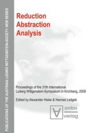 book Reduction - Abstraction - Analysis: Proceedings of the 31th International Ludwig Wittgenstein-Symposium in Kirchberg, 2008