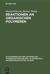 book Reaktionen an organischen Polymeren