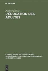 book L’éducation des adultes