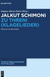 book Jalkut Schimoni: Jalkut Schimoni zu Threni (Klagelieder)