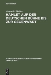 book Hamlet auf der deutschen Bühne bis zur Gegenwart