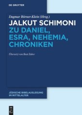 book Jalkut Schimoni: Jalkut Schimoni zu Daniel, Esra, Nehemia, Chroniken