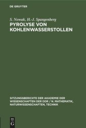 book Pyrolyse von Kohlenwasserstollen