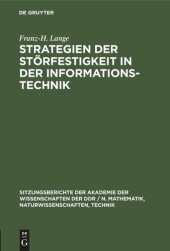 book Strategien der Störfestigkeit in der Informationstechnik