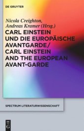 book Carl Einstein und die europäische Avantgarde/Carl Einstein and the European Avant-Garde