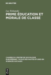 book Prime éducation et morale de classe