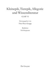 book Germania Litteraria Mediaevalis Francigena: Band 6 Kleinepik, Tierepik, Allegorie und Wissensliteratur