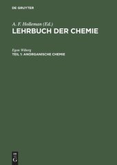 book Lehrbuch der Chemie: Teil 1 Anorganische Chemie