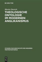 book Theologische Ontologie im modernen Anglikanismus