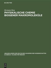 book Physikalische Chemie biogener Makromoleküle: II. Jenaer Symposium, 18. bis 21. September 1963. Vorträge und Diskussionen