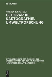 book Geographie. Kartographie. Umweltforschung: Edgar Lehmann zum 75. Geburtstag