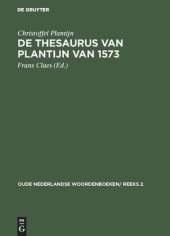 book De thesaurus van Plantijn van 1573