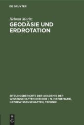 book Geodäsie und Erdrotation