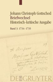 book Briefwechsel: Band 3 1734–1735