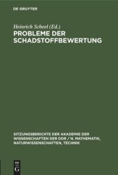 book Probleme der Schadstoffbewertung