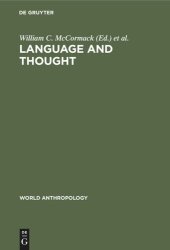 book Language and Thought: Anthropological Issues