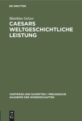 book Caesars weltgeschichtliche Leistung