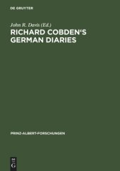 book Richard Cobden's German Diaries