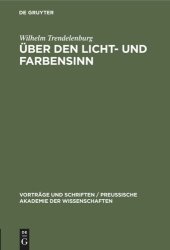 book Über den Licht- und Farbensinn